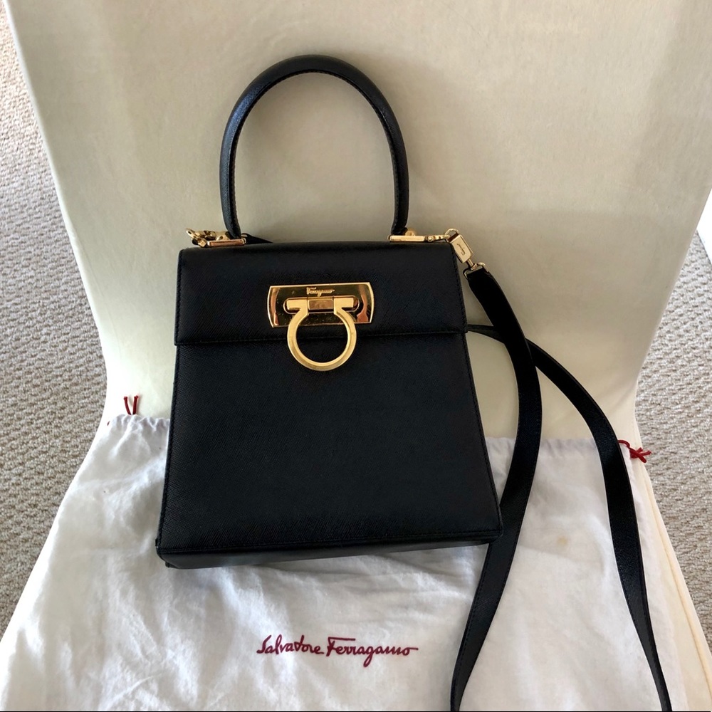 Ferragamo 2Way Tote Vintage Gancini